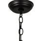 Meyda Lighting Alpine 23" 2-Light Textured Black Pendant Light With White Shade Glass