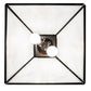 Meyda Lighting Alpine 23" 2-Light Textured Black Pendant Light With White Shade Glass
