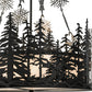 Meyda Lighting Alpine 23" 4-Light Textured Black Inverted Pendant Light With White Acrylic Shade