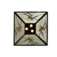 Meyda Lighting Alpine 36" 3-Light Textured Black Pendant Light With White Shade Glass