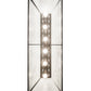 Meyda Lighting Alpine 48" 6-Light Textured Black Island Pendant Light With White Art Shade Glass
