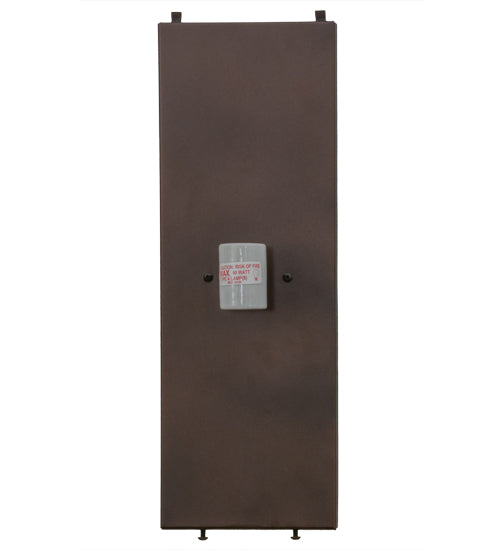 Meyda Lighting Alpine 8" 2-Light Mahogany Bronze Left Wall Sconce With Beige Sahara Taupe Idalight Shade Glass