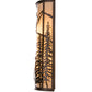 Meyda Lighting Alpine 8" 2-Light Mahogany Bronze Left Wall Sconce With Beige Sahara Taupe Idalight Shade Glass