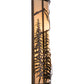 Meyda Lighting Alpine 8" 2-Light Mahogany Bronze Right Wall Sconce With Beige Sahara Taupe Idalight Shade Glass