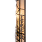 Meyda Lighting Alpine 8" 2-Light Mahogany Bronze Right Wall Sconce With Beige Sahara Taupe Idalight Shade Glass