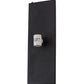 Meyda Lighting Alpine 9" 2-Light Textured Black Right Wall Sconce With Statuario Idalight Shade Glass