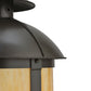 Meyda Lighting Altamire 22" 4-Light Timeless Bronze Hanging Lantern Pendant Light With Beige Art Shade Glass