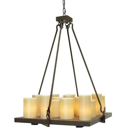 Meyda Lighting Altar 30" 21-Light Cajun Spice Pendant Light With Provostone Idalight Shade