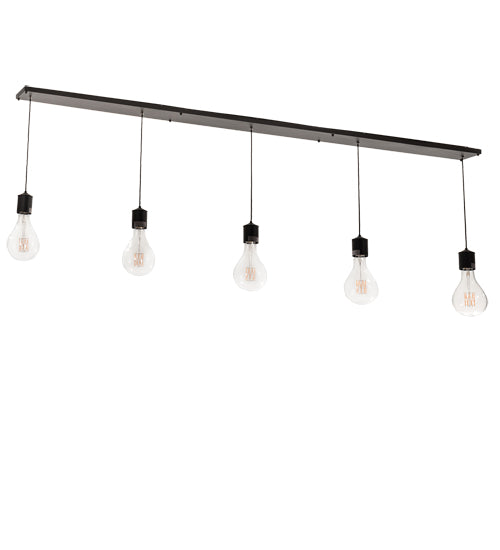 Meyda Lighting Alva 102" 5-Light Wrought Iron Island Pendant Light