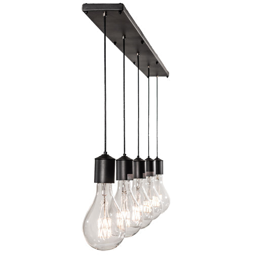 Meyda Lighting Alva 102" 5-Light Wrought Iron Island Pendant Light