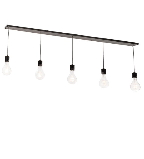 Meyda Lighting Alva 102" 5-Light Wrought Iron Island Pendant Light