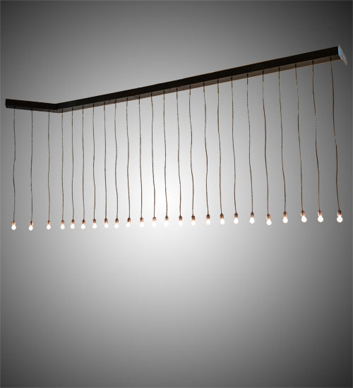 Meyda Lighting Alva 198" 24-Light Old Wrought Iron Pendant Light