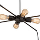 Meyda Lighting Alva 30" 8-Light Black Chandelier
