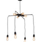 Meyda Lighting Alva 30" 8-Light Black Chandelier