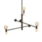 Meyda Lighting Alva 36" 6-Light Black Fox Glossy Asta Chandelier