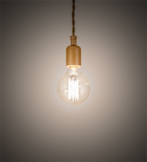 Meyda Lighting Alva 4" Champagne Metallic Pendant Light