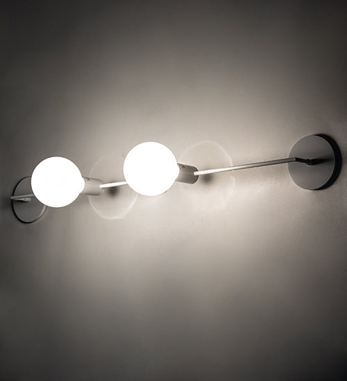 Meyda Lighting Alva 41" 2-Light Gloss White Vanity Light