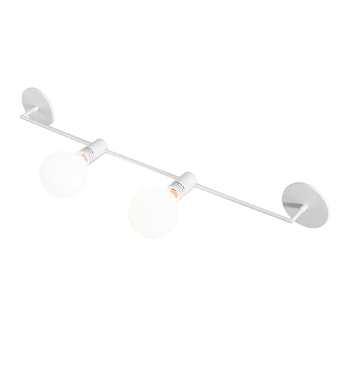 Meyda Lighting Alva 41" 2-Light Gloss White Vanity Light