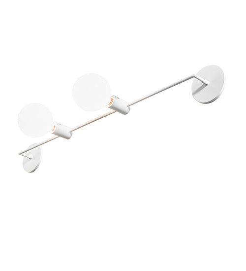 Meyda Lighting Alva 41" 2-Light Gloss White Vanity Light