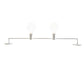 Meyda Lighting Alva 41" 2-Light Gloss White Vanity Light