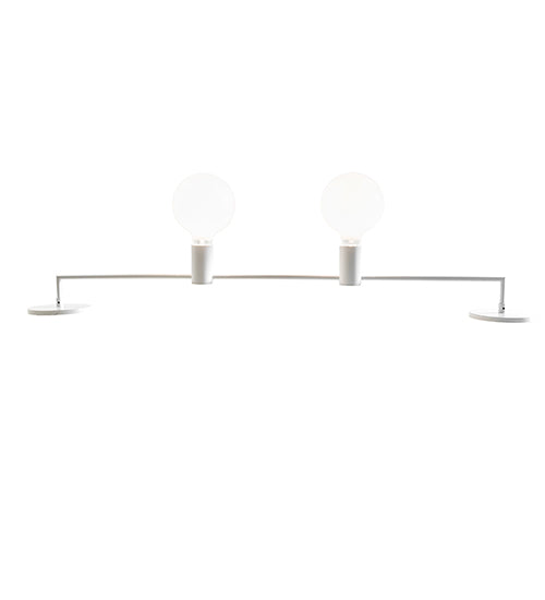 Meyda Lighting Alva 41" 2-Light Gloss White Vanity Light
