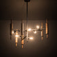 Meyda Lighting Alva 41" 6-Light Sparkle Silver Kavel Chandelier