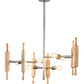 Meyda Lighting Alva 41" 6-Light Sparkle Silver Kavel Chandelier