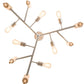 Meyda Lighting Alva 41" 6-Light Sparkle Silver Kavel Chandelier