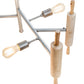 Meyda Lighting Alva 41" 6-Light Sparkle Silver Kavel Chandelier