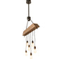 Meyda Lighting Alva 44" 6-Light Textured Black Beam Pendant Light