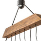 Meyda Lighting Alva 44" 6-Light Textured Black Beam Pendant Light