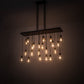 Meyda Lighting Alva 48" 22-Light Dark Walnut & Oil Rubbed Bronze Pendant Light