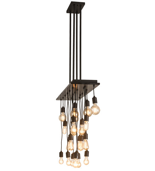 Meyda Lighting Alva 48" 22-Light Dark Walnut & Oil Rubbed Bronze Pendant Light