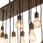 Meyda Lighting Alva 48" 22-Light Dark Walnut & Oil Rubbed Bronze Pendant Light