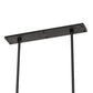 Meyda Lighting Alva 48" 22-Light Oxidized Steel & Dark Walnut Pendant Light