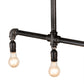 Meyda Lighting Alva 48" 5-Light Industrial Black Island Pendant Light