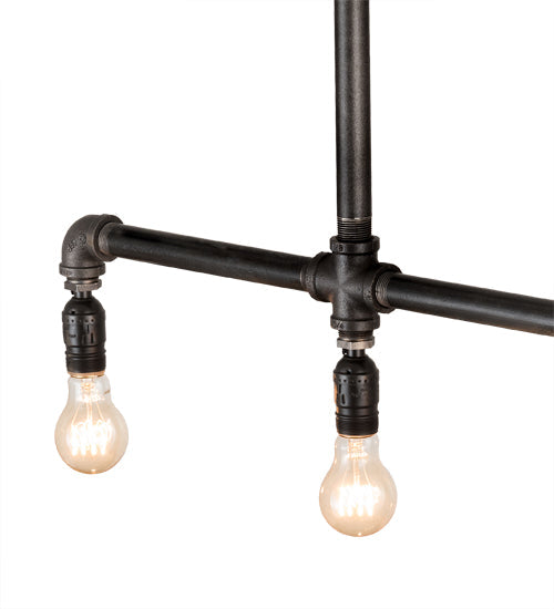 Meyda Lighting Alva 48" 5-Light Industrial Black Island Pendant Light