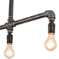 Meyda Lighting Alva 48" 5-Light Industrial Black Island Pendant Light