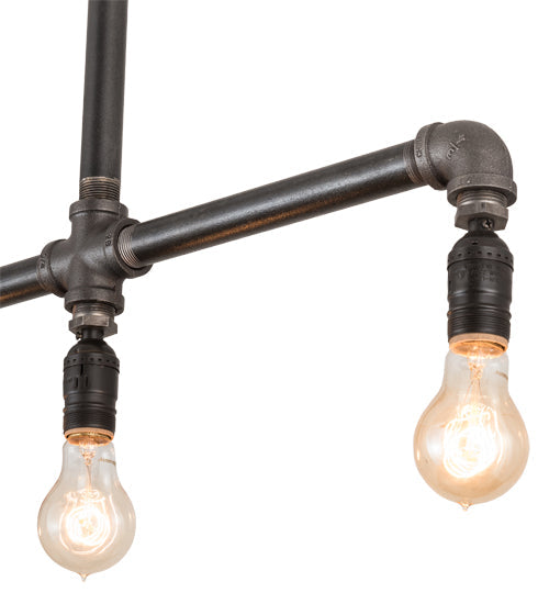 Meyda Lighting Alva 48" 5-Light Industrial Black Island Pendant Light