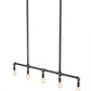 Meyda Lighting Alva 48" 5-Light Industrial Black Island Pendant Light
