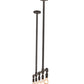 Meyda Lighting Alva 48" 5-Light Industrial Black Island Pendant Light