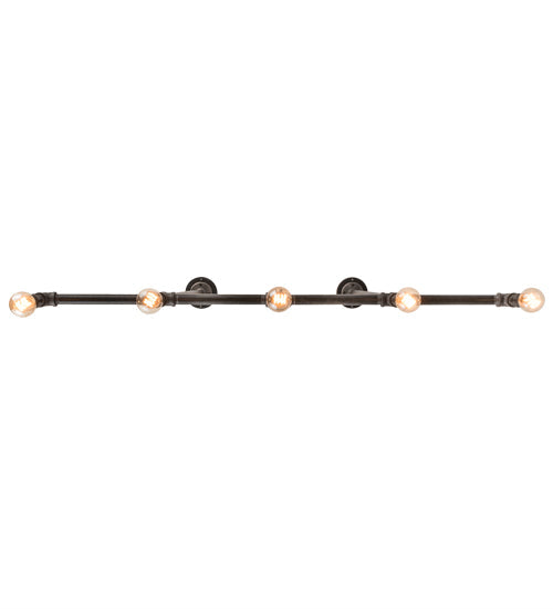 Meyda Lighting Alva 48" 5-Light Industrial Black Island Pendant Light