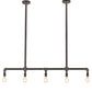 Meyda Lighting Alva 48" 5-Light Industrial Black Island Pendant Light