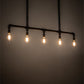 Meyda Lighting Alva 48" 5-Light Oxidized Steel Conduttura Pendant Light