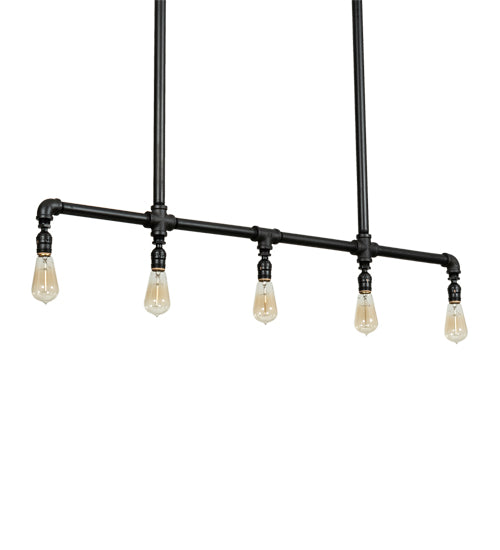 Meyda Lighting Alva 48" 5-Light Oxidized Steel Conduttura Pendant Light