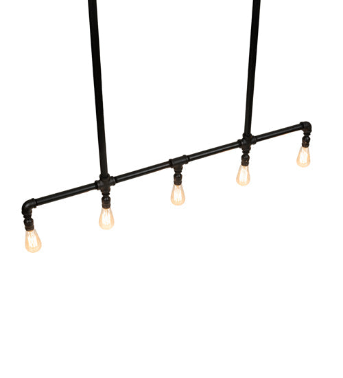 Meyda Lighting Alva 48" 5-Light Oxidized Steel Conduttura Pendant Light