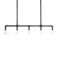 Meyda Lighting Alva 48" 5-Light Oxidized Steel Conduttura Pendant Light