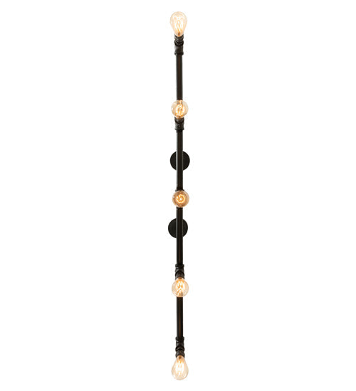 Meyda Lighting Alva 48" 5-Light Oxidized Steel Conduttura Pendant Light
