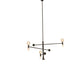 Meyda Lighting Alva 48" 7-Light Black Fox Glossy Asta Chandelier