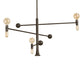 Meyda Lighting Alva 48" 7-Light Black Fox Glossy Asta Chandelier